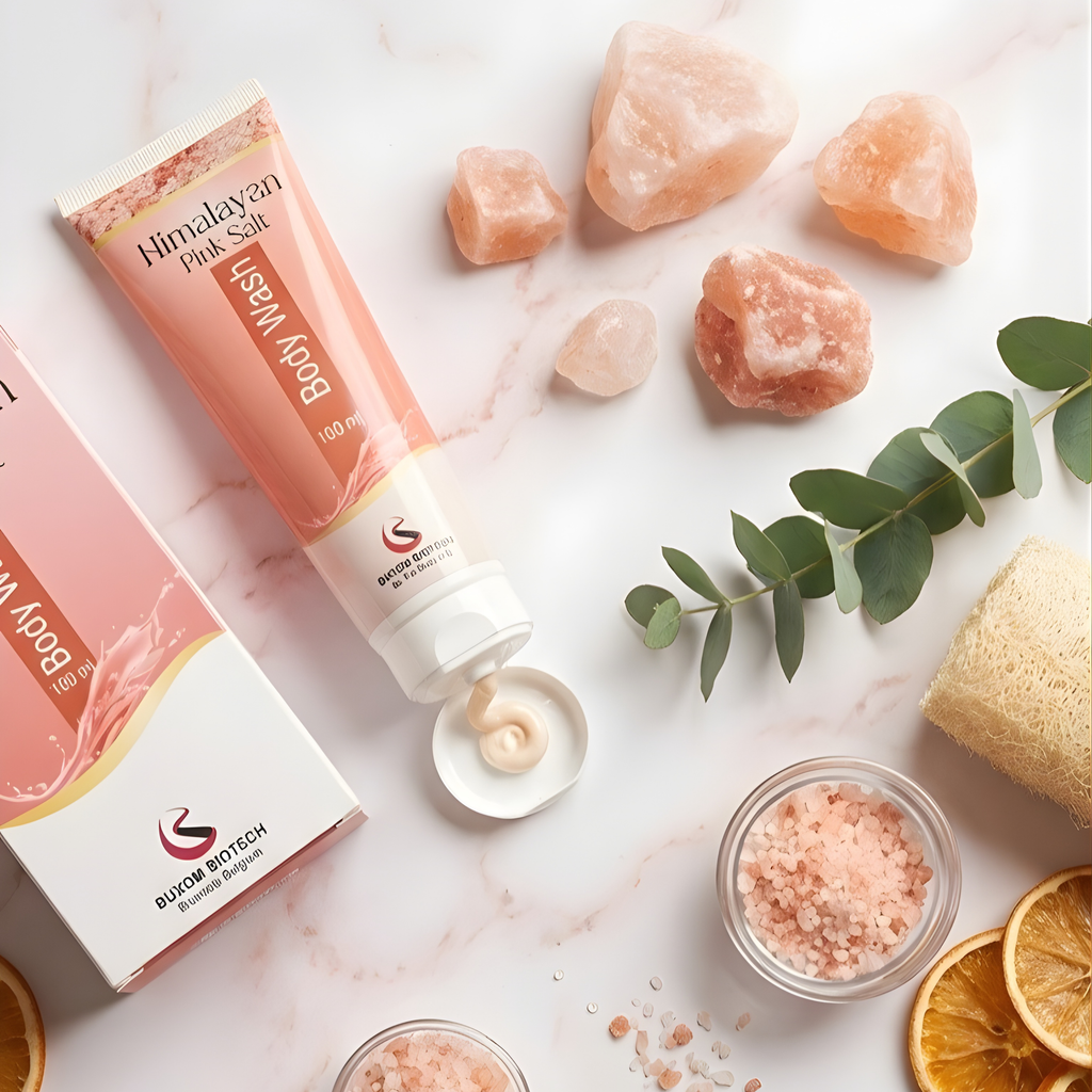 Himalayan Pink Salt Body Wash | Nourishing Essential Oils | Relaxing Lather | ISO Certified — 100ml