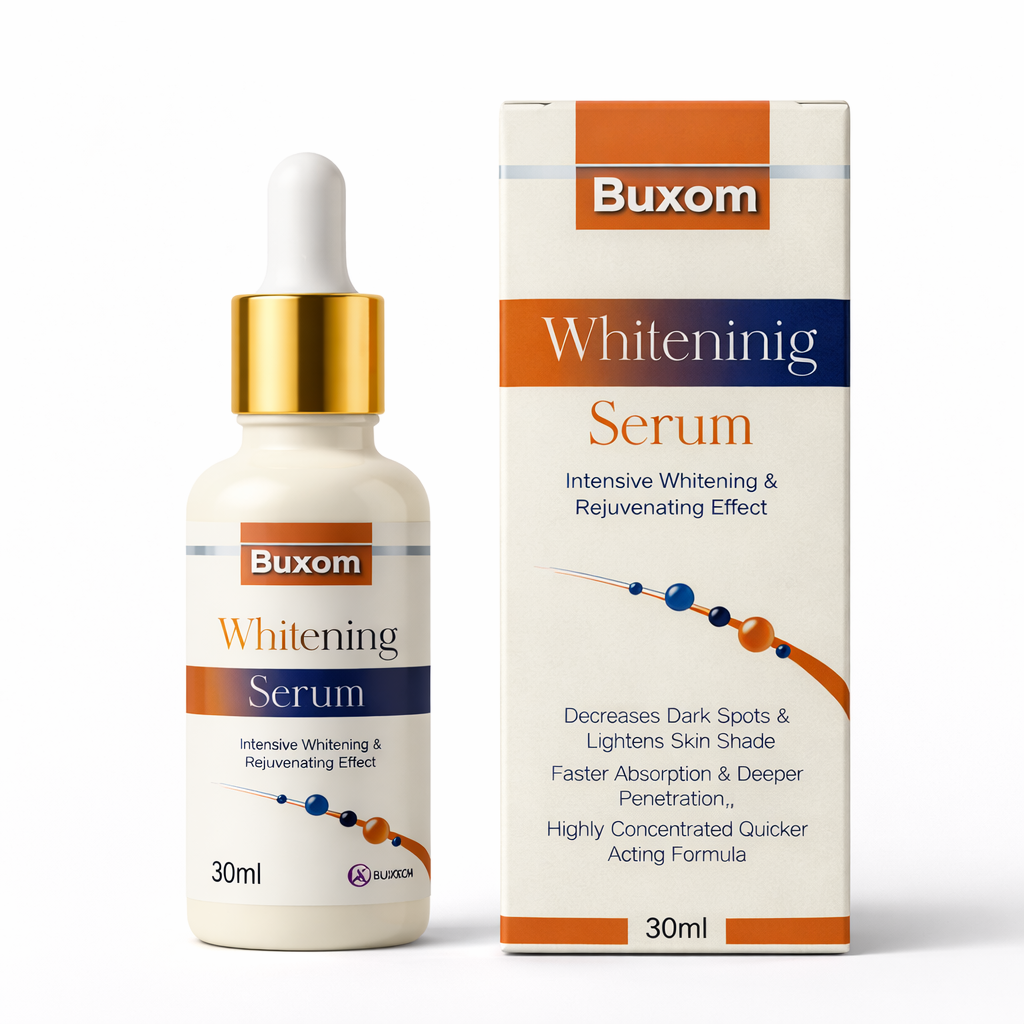 Buxom Whitening Serum | Alpha Arbutin + Kojic Acid + Vitamin C | Intensive Brightening & Rejuvenating — 30ml