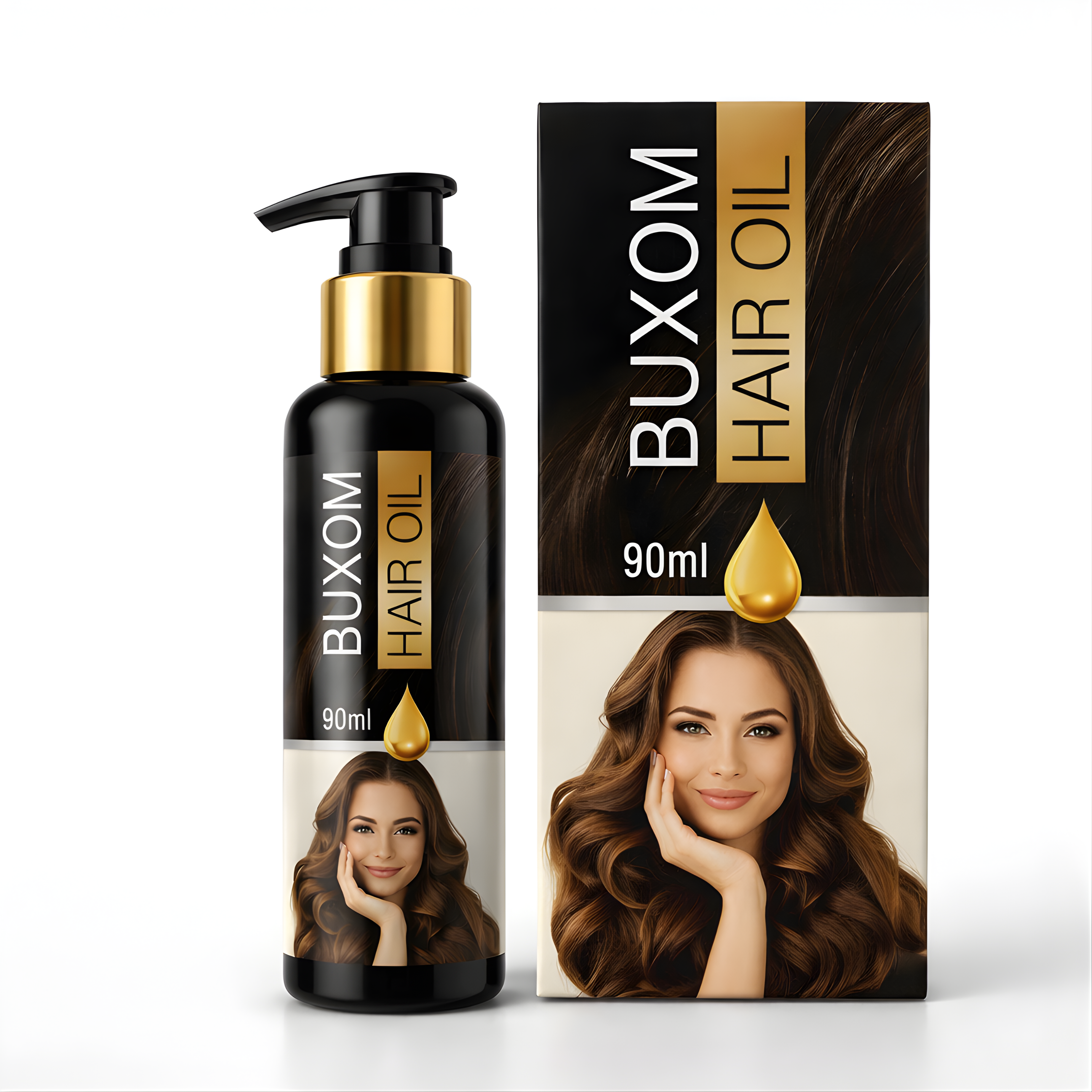 Buxom Hair Oil | Multi-Oil Nourishing Complex | Retinyl Palmitate + Rosemary | Anti-Hair Fall — 90ml