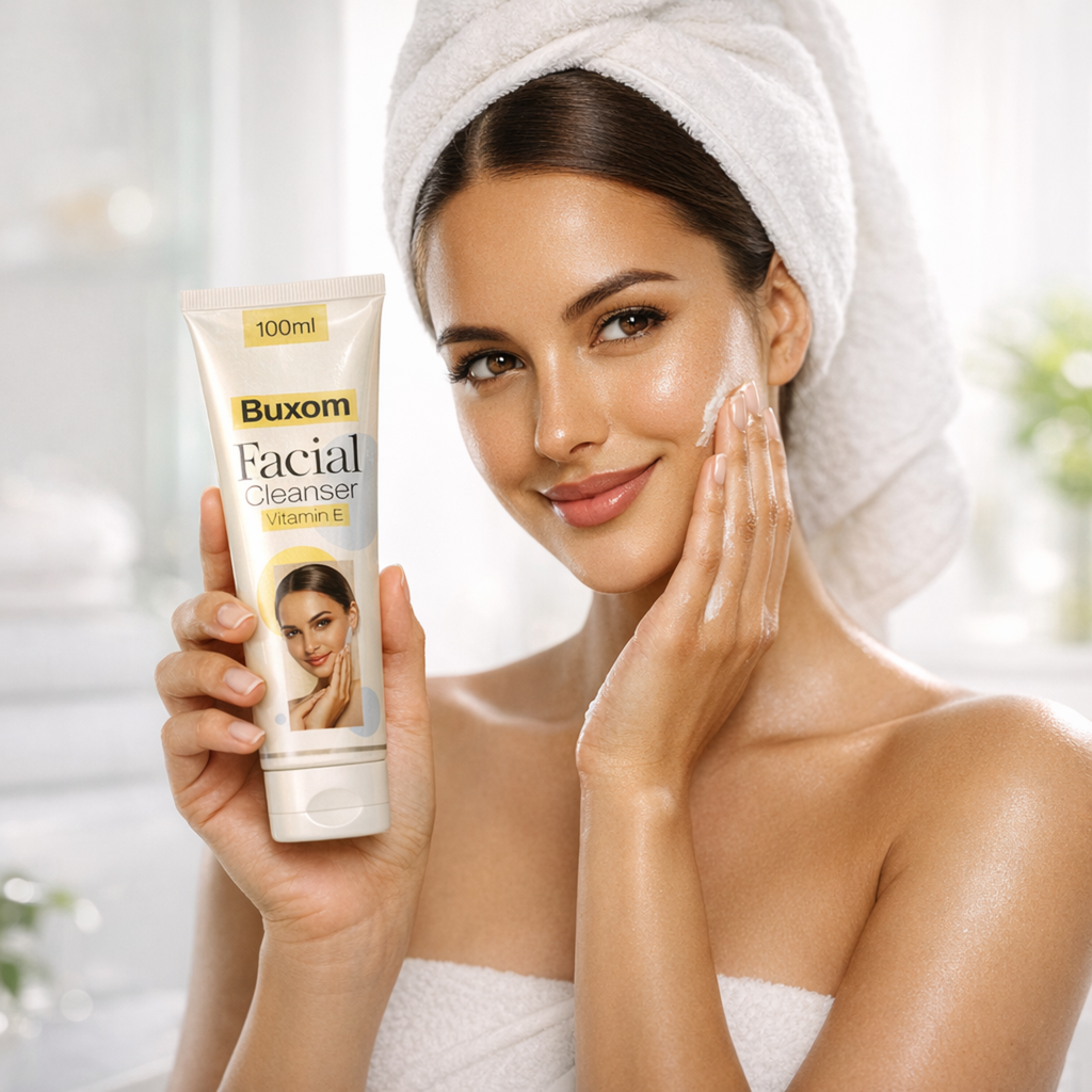 Buxom Facial Cleanser | Vitamin E Enriched | Deep Cleansing | Hydrating & Brightening — 100ml
