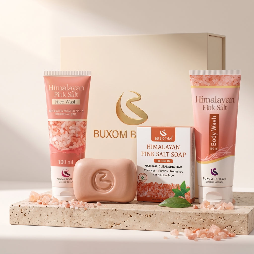 Himalayan Salt Ritual Bundle | Face Wash + Body Wash + Soap | 84+ Minerals, Halal Certified