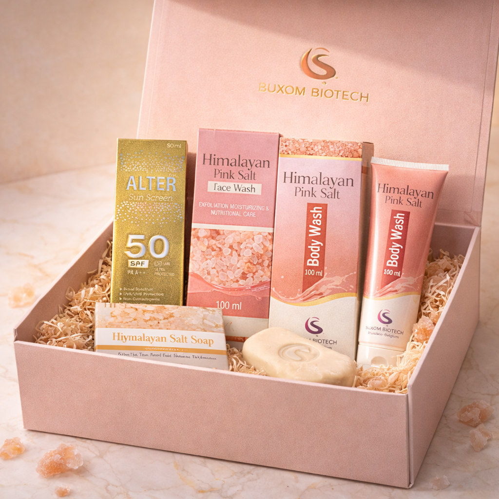 Buxom Biotech Pink Salt Glow Ritual Bundle