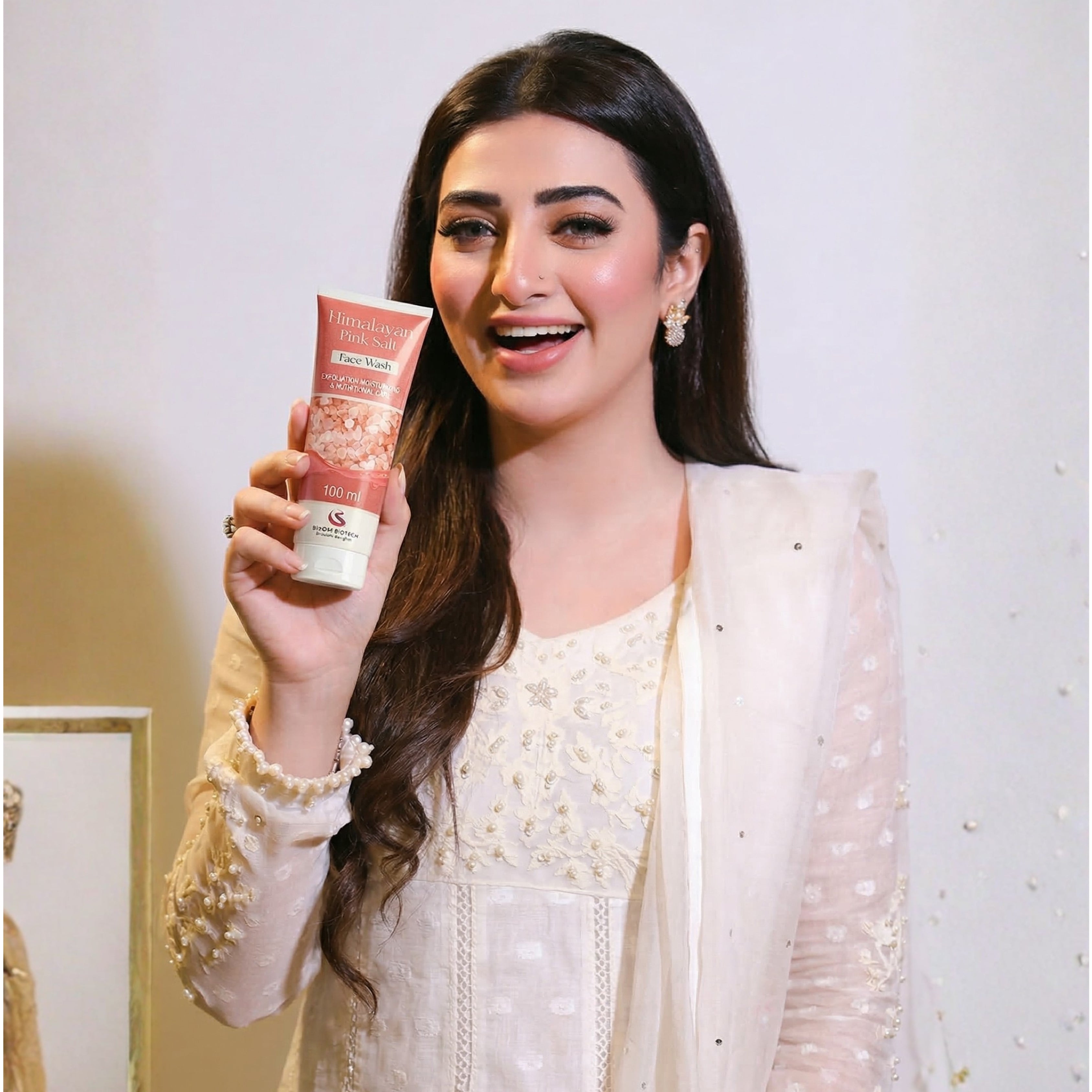 Himalayan Pink Salt Face Wash | 84 Minerals | pH Balanced | Halal Certified - 100ml