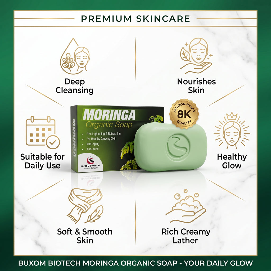 Moringa Organic Soap | Nourishing & Refreshing Bath Bar