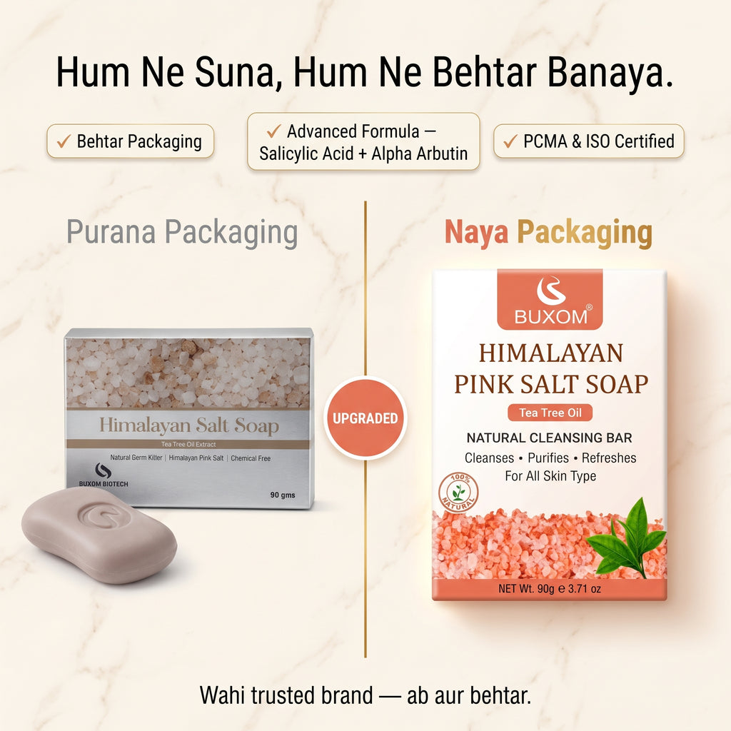 Himalayan Salt Soap | Tea Tree Oil Extract | Anti-Acne | Chemical Free - 90g