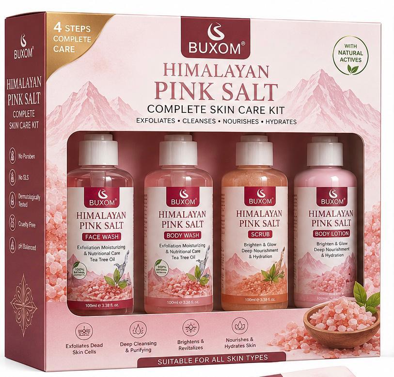 Himalayan Pink Salt Complete Kit: 4 Steps, 1 Glow